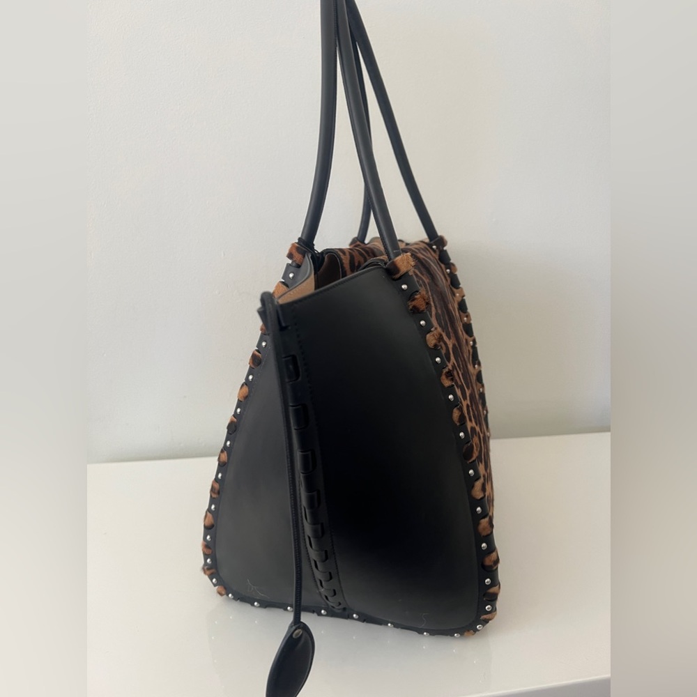 ❌SOLD❌ New $5,250 ALAIA Le Hinge Leopard-Print Calf Hair Tote Bag Handbag - Picture 6 of 16